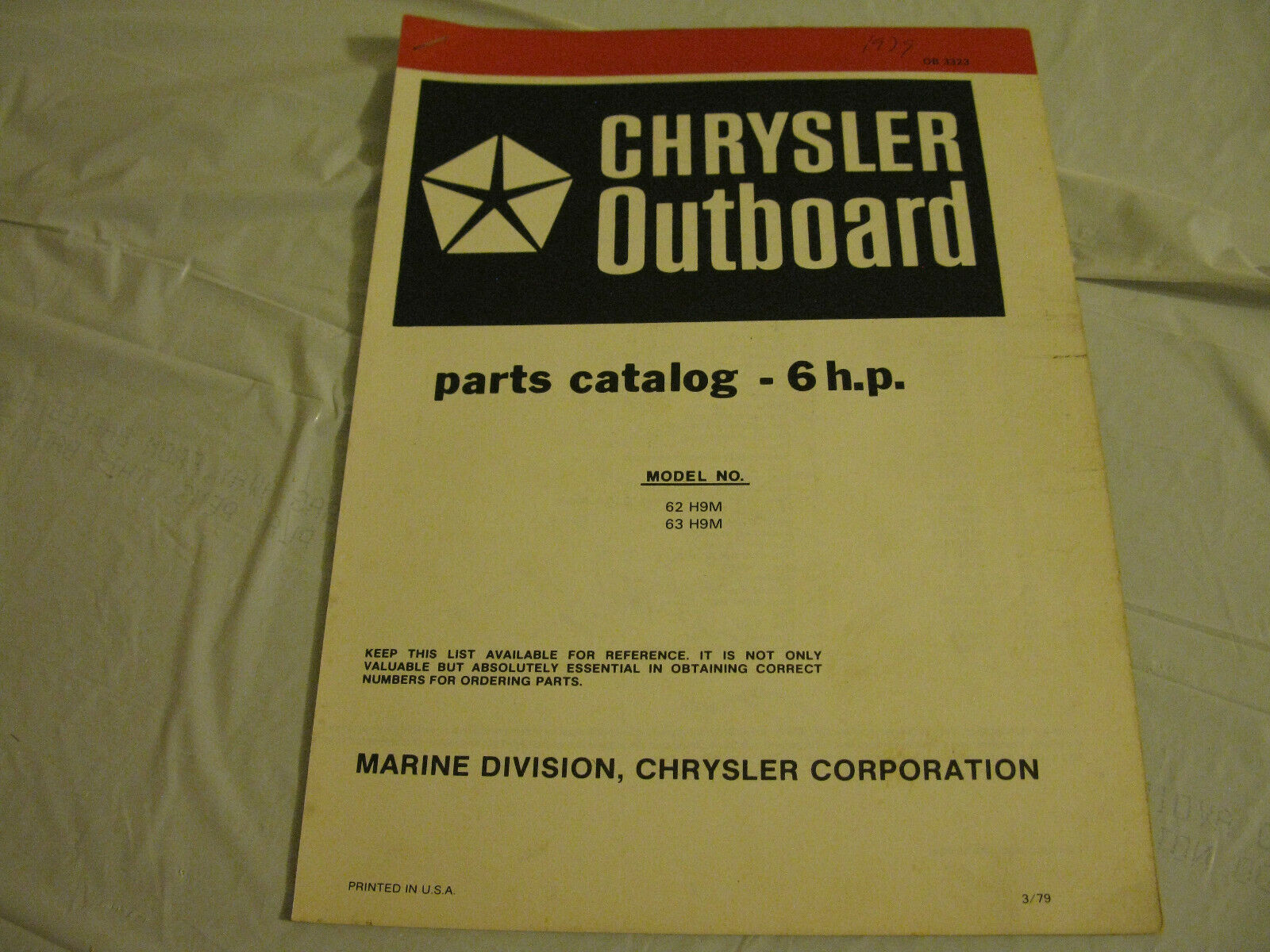 (image for) red band chrysler 6 hp outboard parts catalog - Click Image to Close