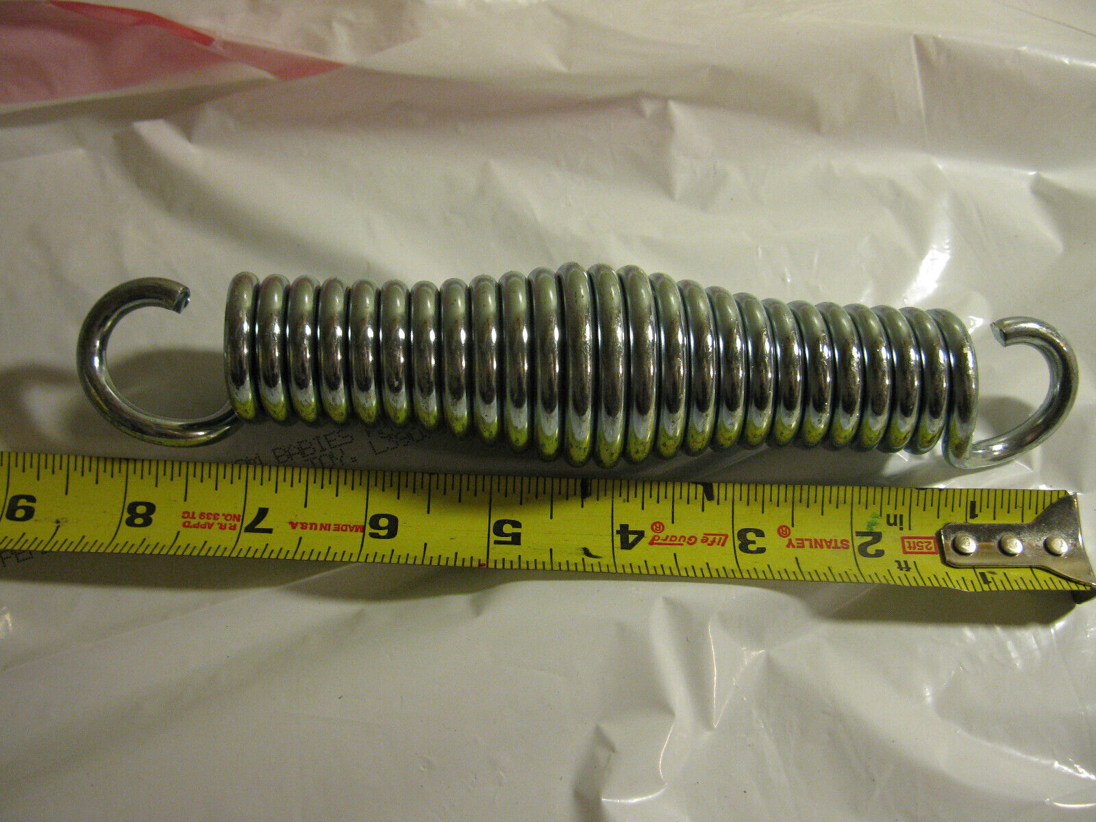 (image for) ONE 8" inch large zinc Industrial pull spring hood spring lever - Click Image to Close