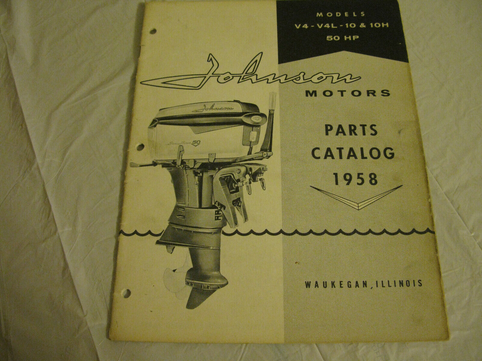 (image for) 1950s johnson 50 hp parts catalog - Click Image to Close