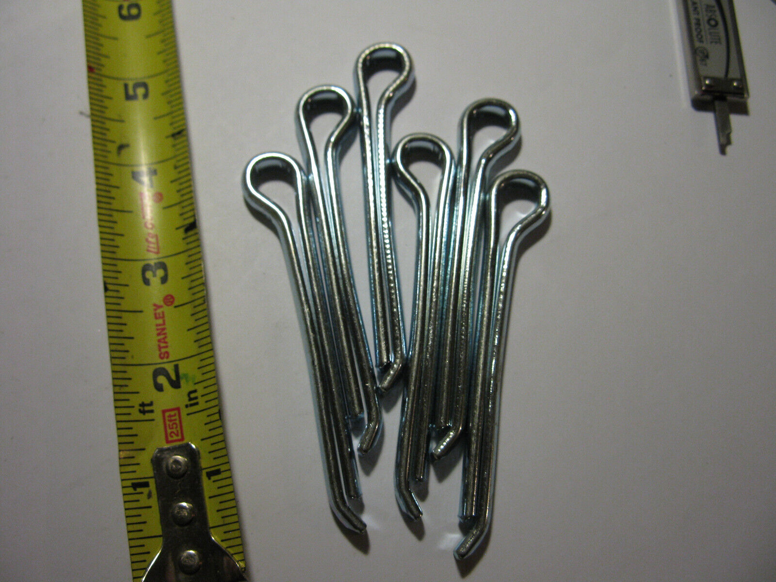 (image for) lot of 6 steel cotter pins pin .282 - Click Image to Close