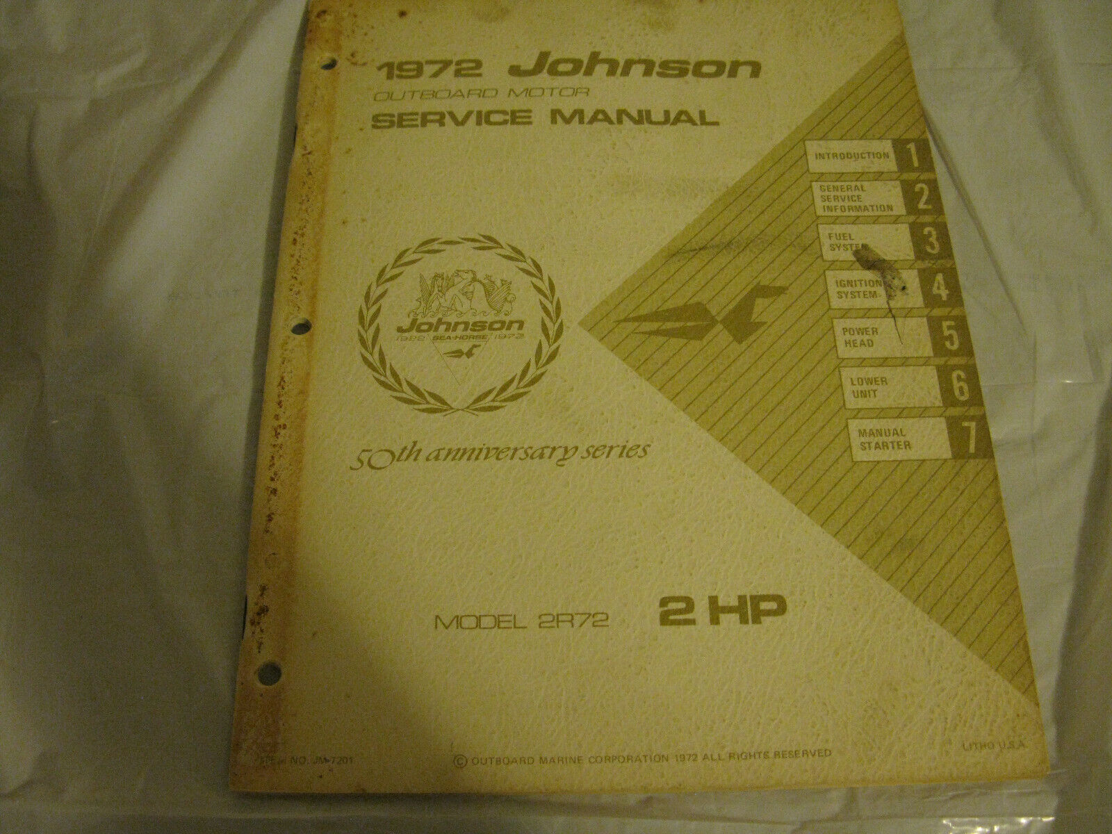 (image for) Johnson 2r72 service manual - Click Image to Close