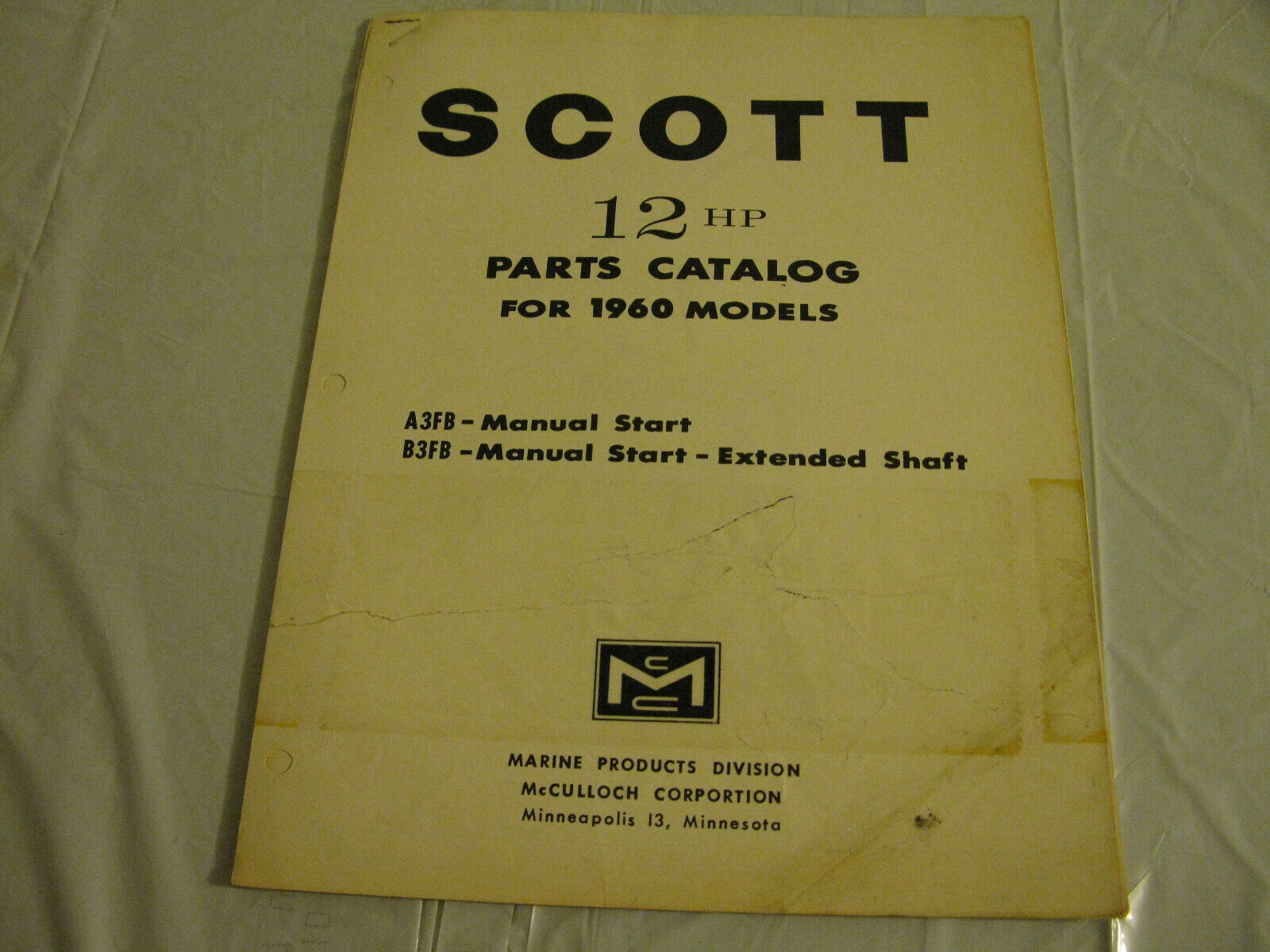 (image for)  12 hp a3fb b3fb scott outboard parts catalog - Click Image to Close