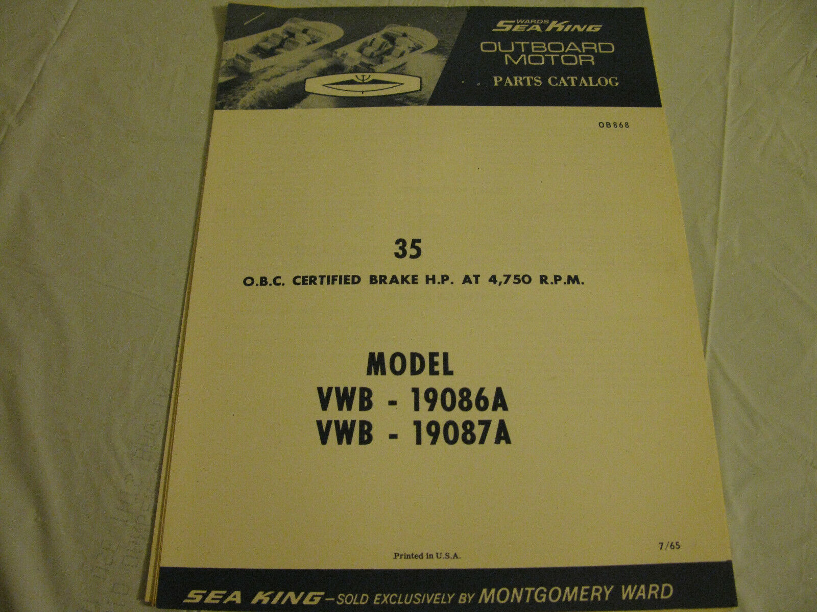 (image for) seaking 35 hp vwb-19086a outboard parts catalog - Click Image to Close