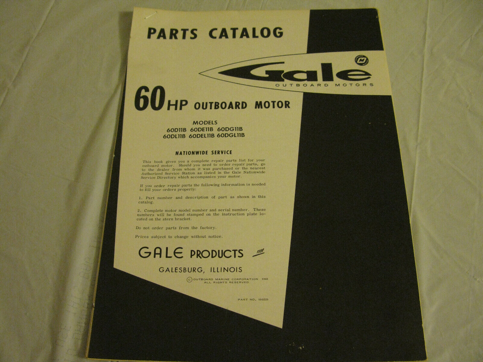 (image for) Gale 60 hp outboard parts catalog - Click Image to Close