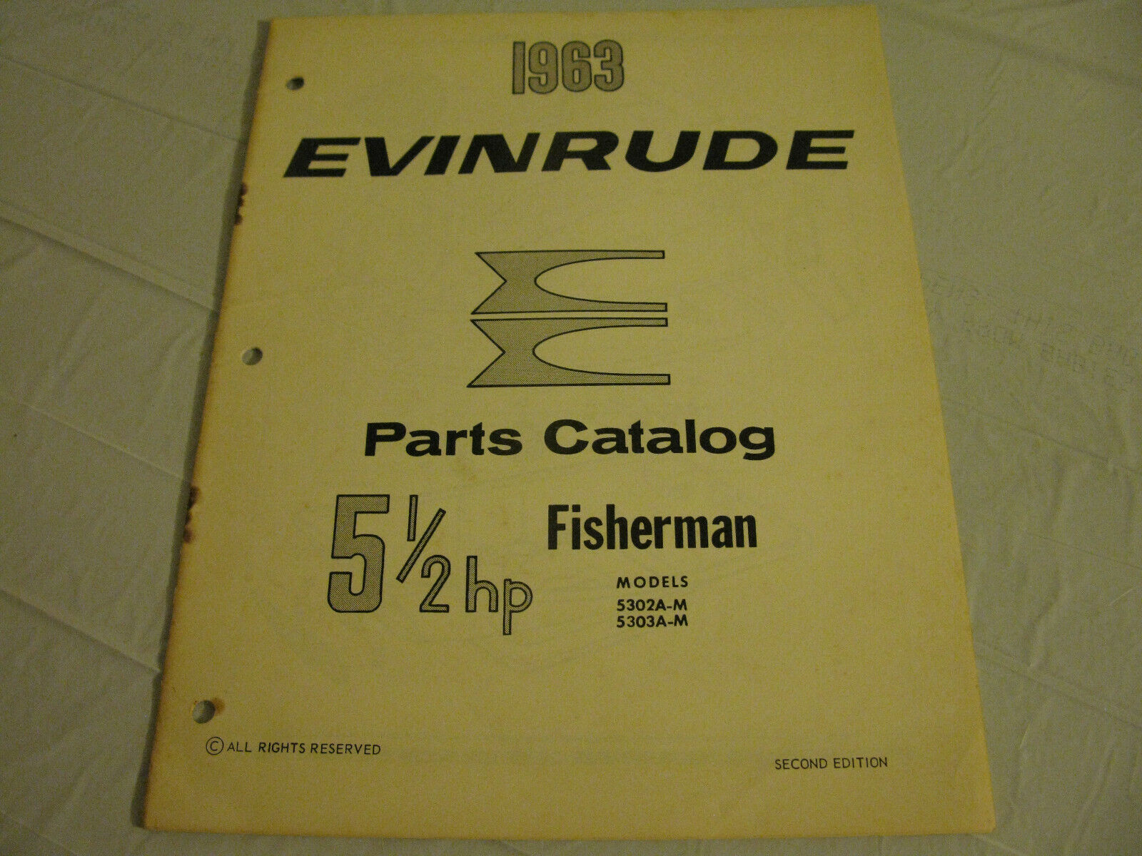 (image for)  1963 Evinrude fisherman 5302 5303 parts catalog - Click Image to Close