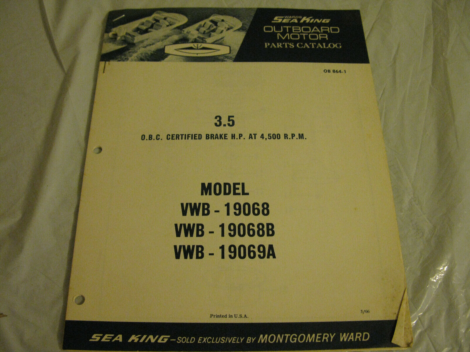 (image for) seaking 3.5 hp outboard parts catalog - Click Image to Close