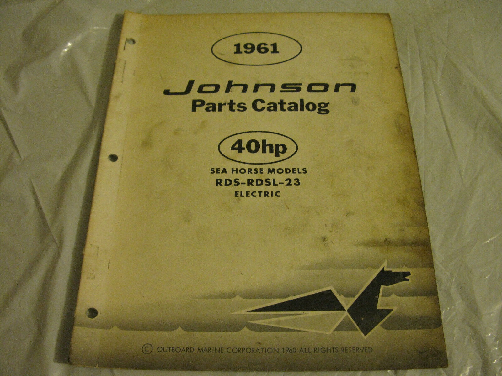 (image for) 1961 johnson 40 hp outboard parts catalog - Click Image to Close