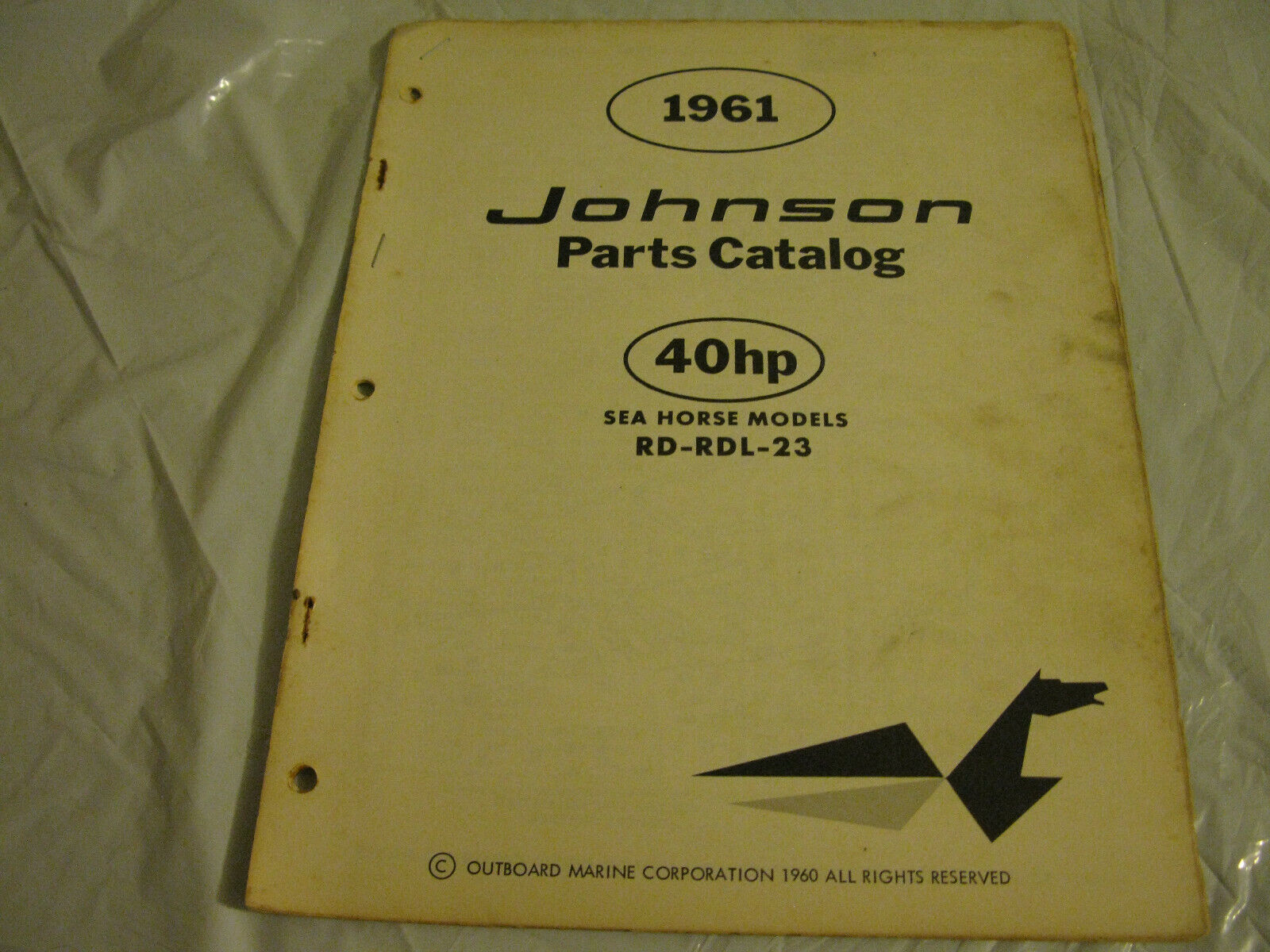 (image for) 1961 johnson 40 hp outboard parts catalog - Click Image to Close