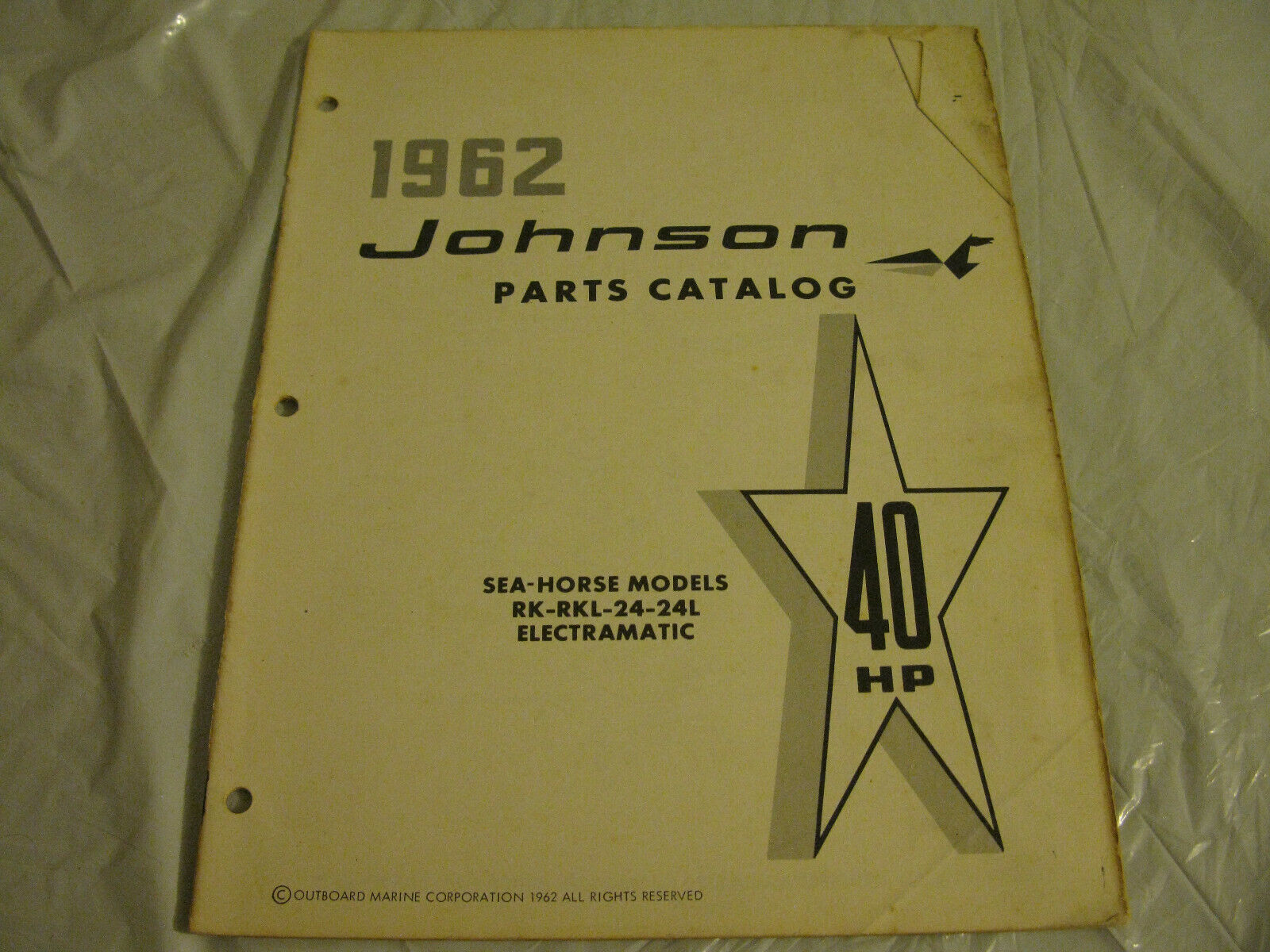 (image for) 1962 johnson rk-24 hp outboard parts catalog - Click Image to Close