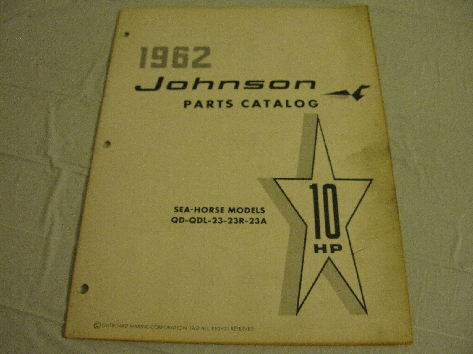 (image for)  1962 johnson qd-23 parts catalog - Click Image to Close