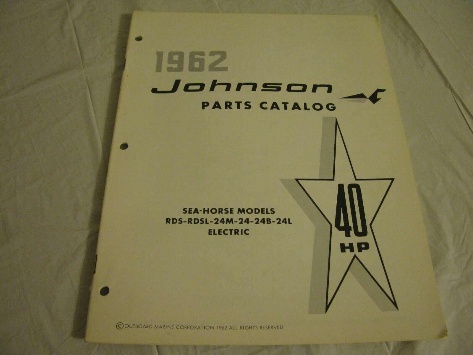 (image for) 1962 johnson 40 hp parts catalog - Click Image to Close