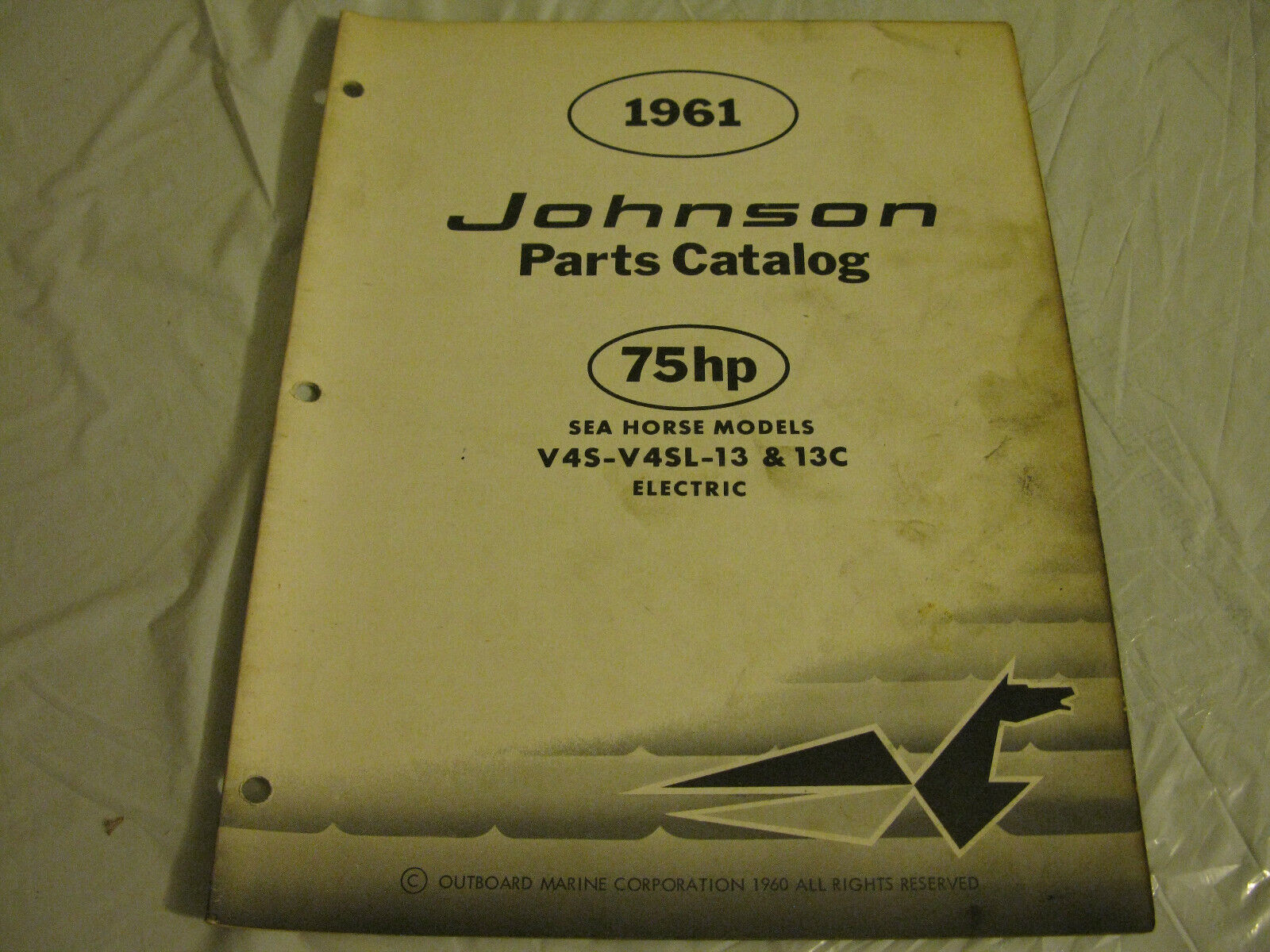 (image for) 1961 johnson 75 hp outboard parts catalog - Click Image to Close