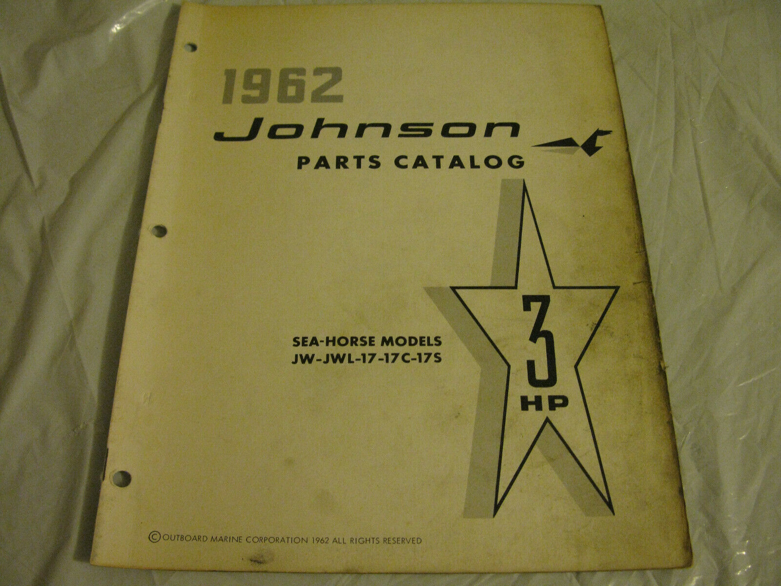 (image for) 1962 johnson 3 hp outboard parts catalog - Click Image to Close