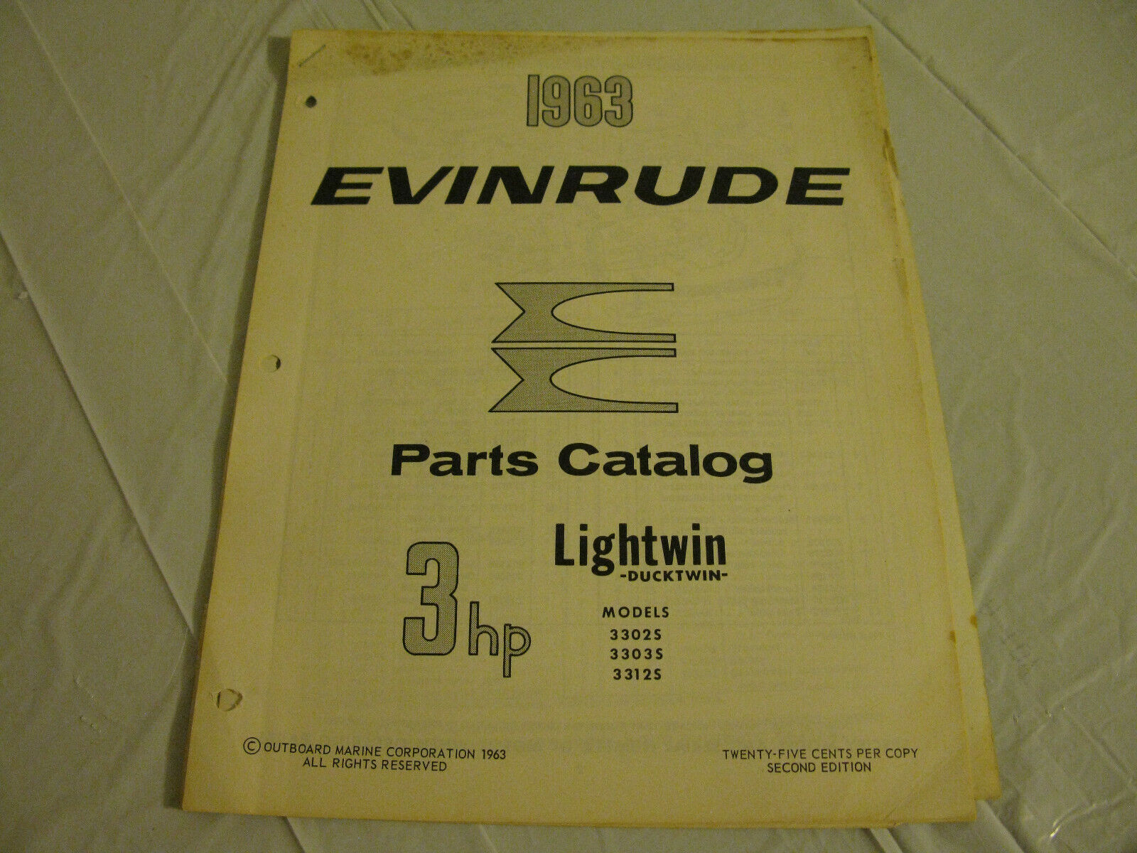 (image for) Evinrude Lightwin outboard parts catalog - Click Image to Close