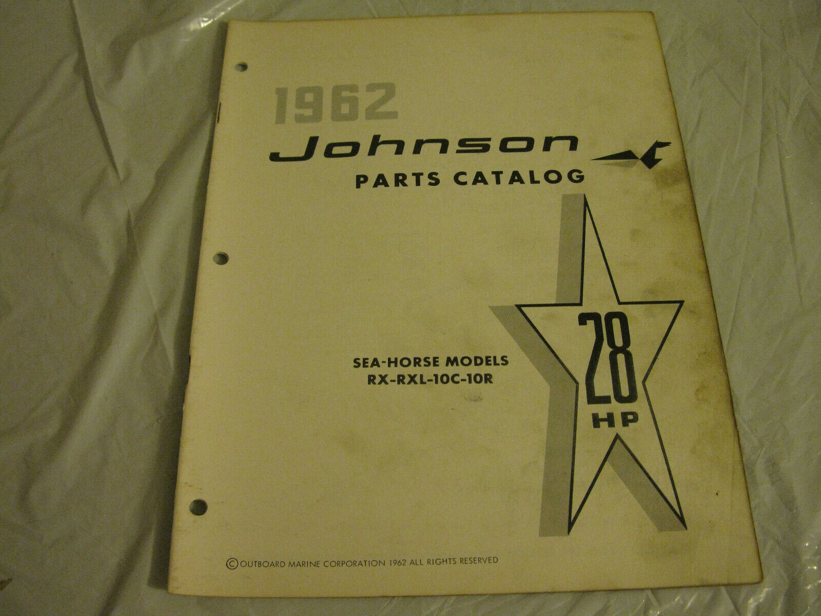 (image for) 1962 johnson 28 hp outboard parts catalog - Click Image to Close