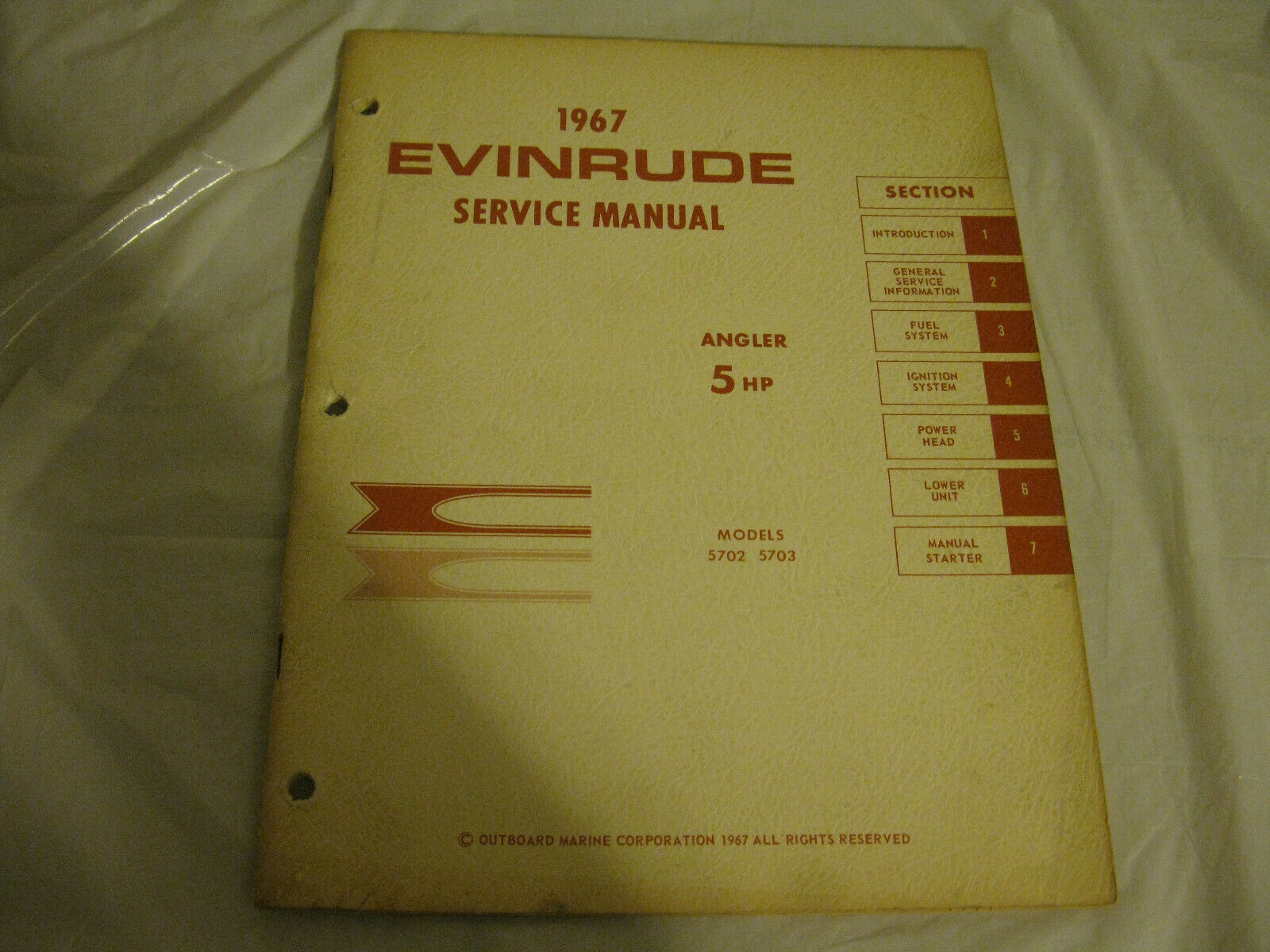 (image for) evinrude 5702 5703 hp service manual - Click Image to Close