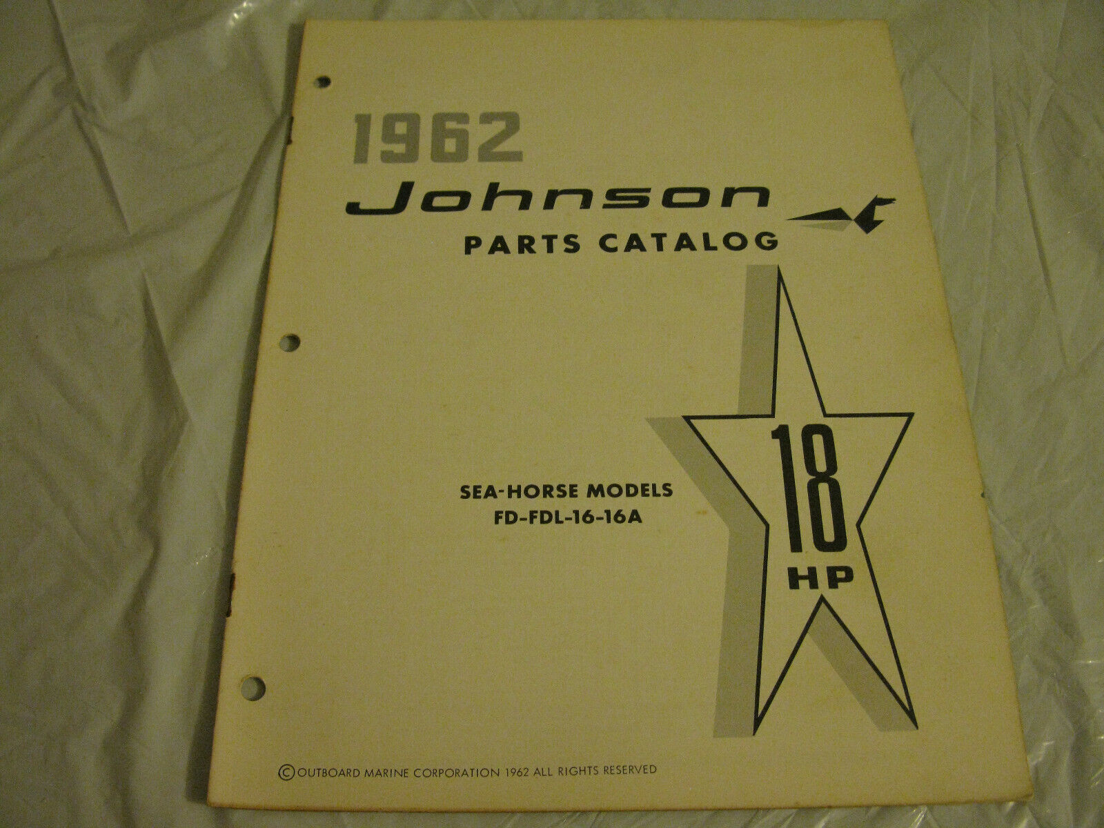 (image for) 1962 johnson 18 hp outboard parts catalog - Click Image to Close