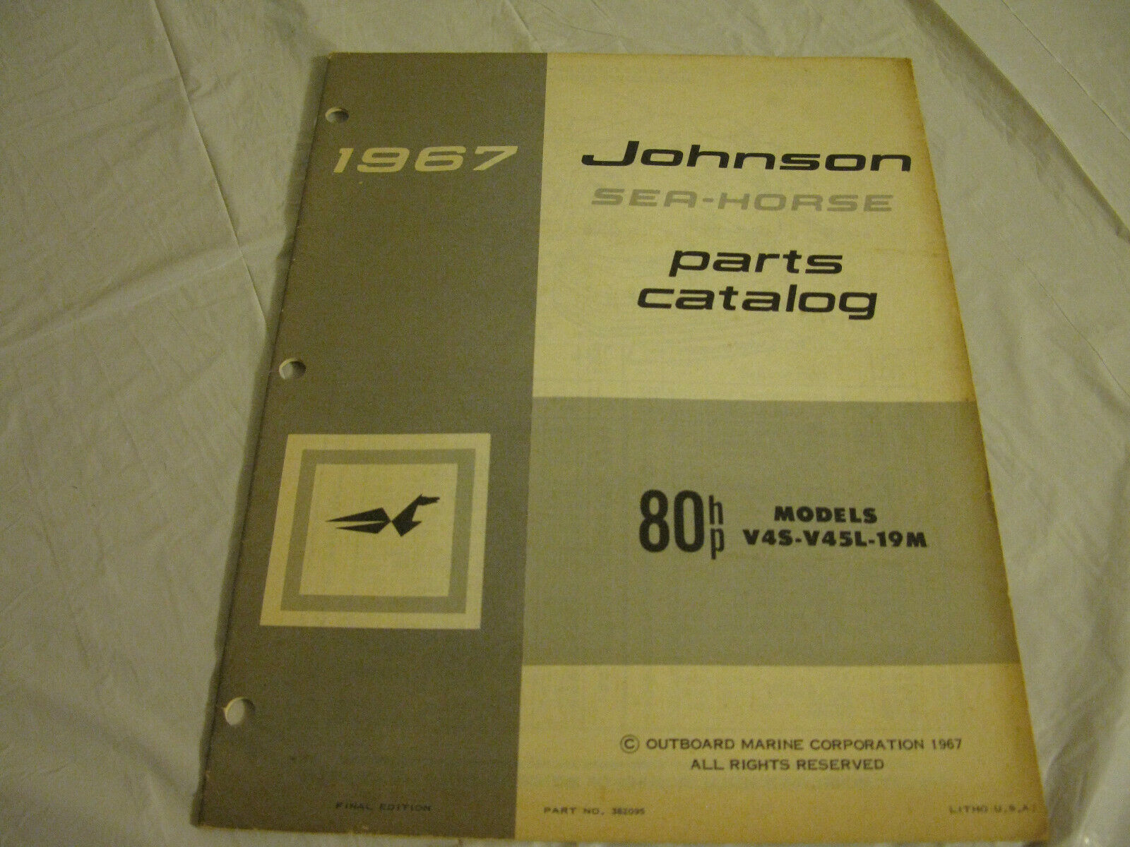 (image for) 1967 johnson 80 hp parts catalog - Click Image to Close