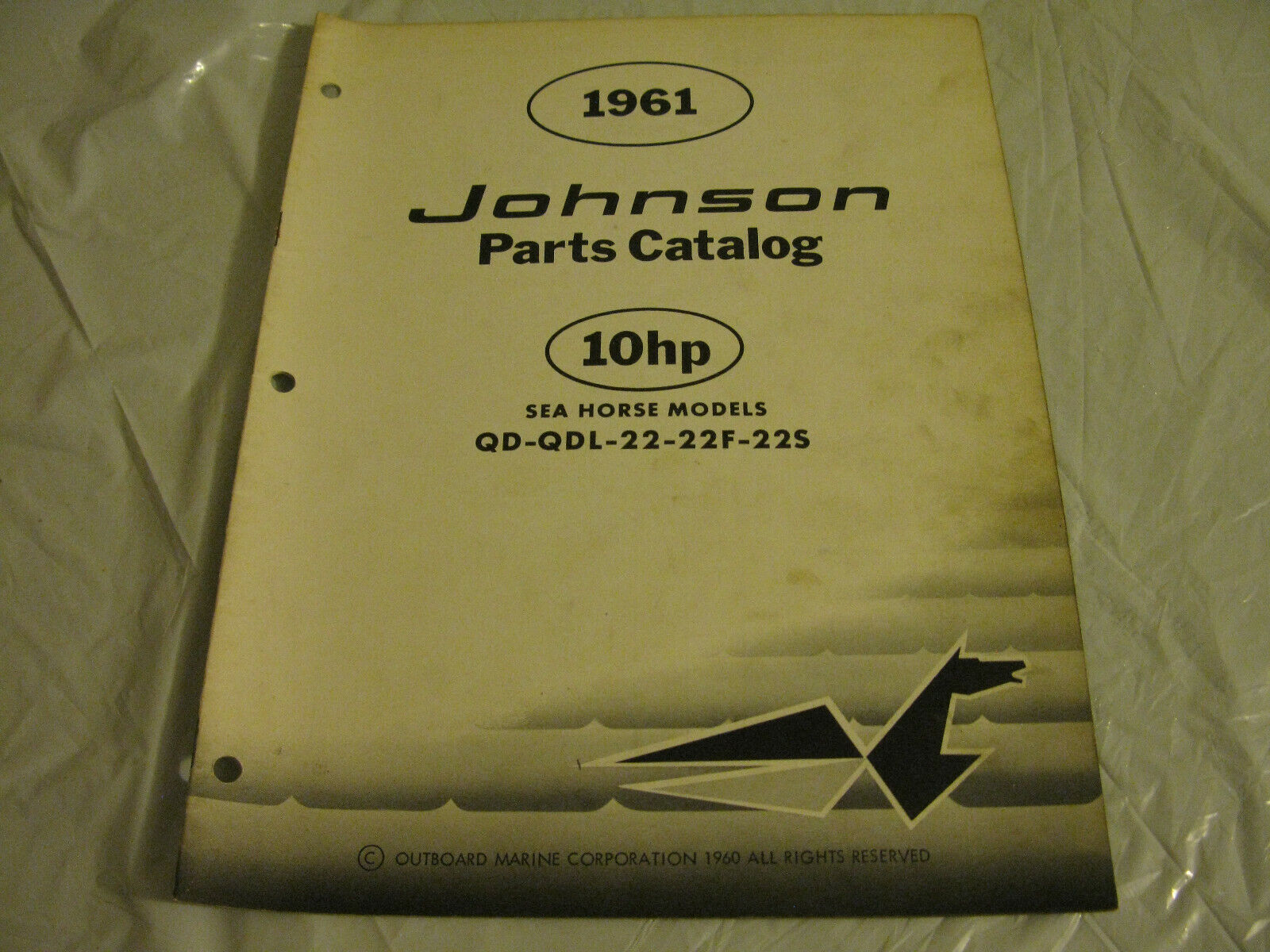 (image for) 1961 johnson 10 hp outboard parts catalog - Click Image to Close