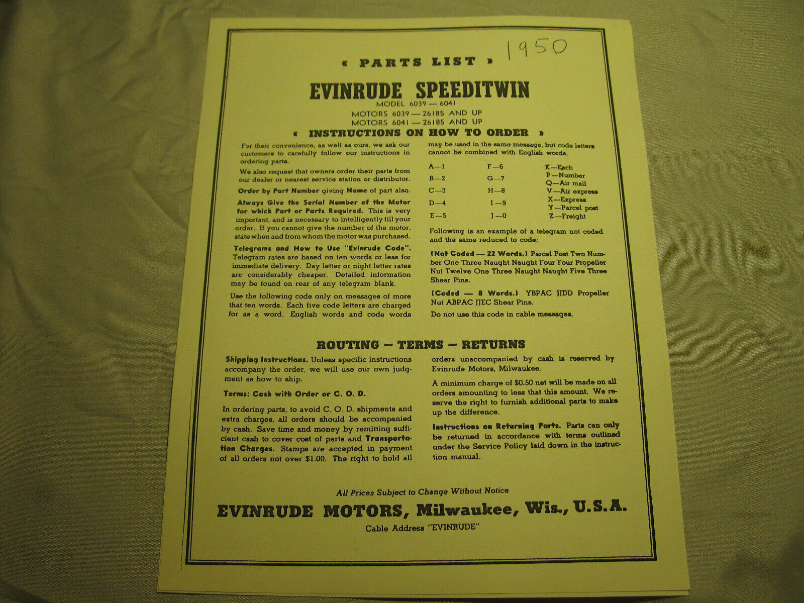 (image for) Evinrude Speeditwin 6039 6041 26185 AND UP parts catalog outboard boat motor - Click Image to Close