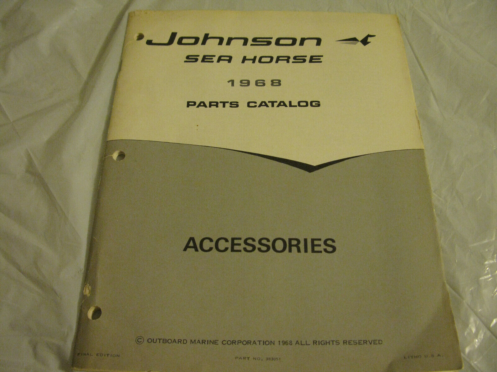 (image for) 1968 johnson Accessories outboard parts catalog - Click Image to Close