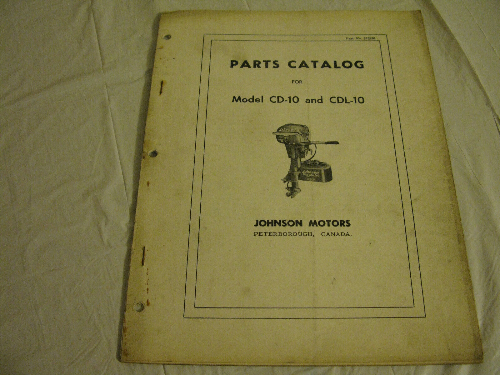 (image for) johnson cd10 cdl10 parts catalog - Click Image to Close