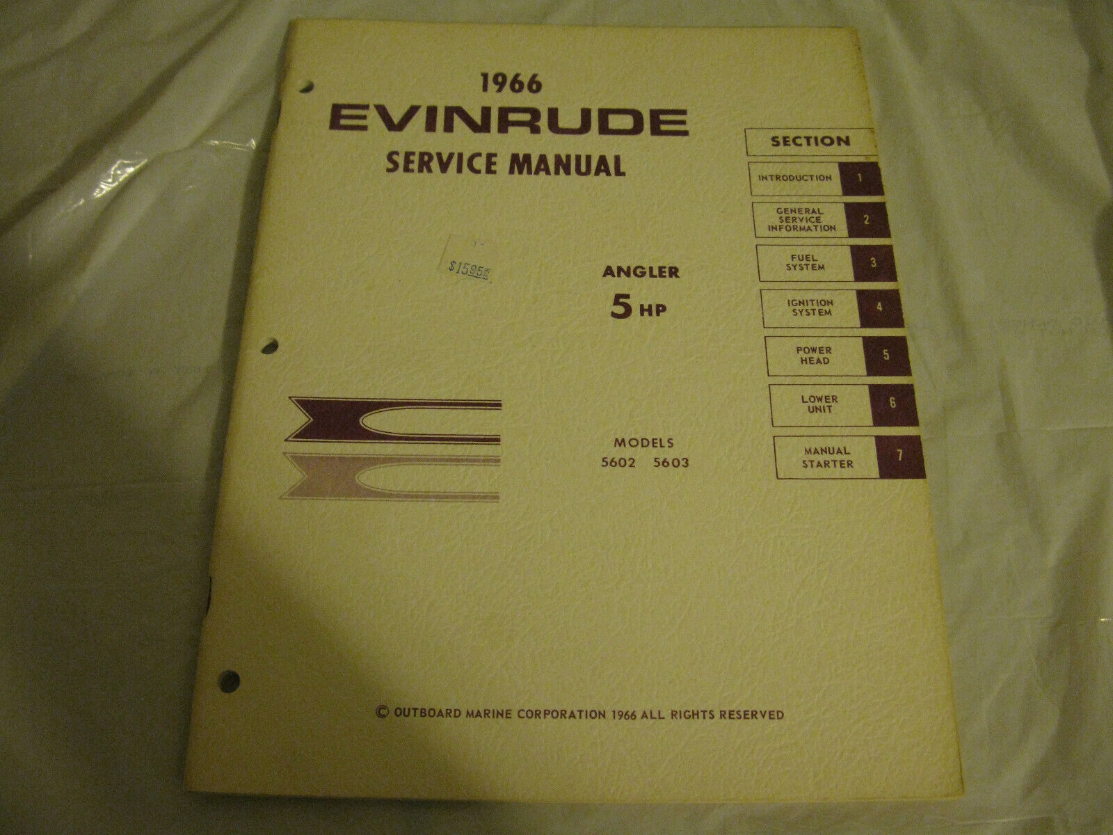 (image for) evinrude 5602 5603 hp service manual - Click Image to Close