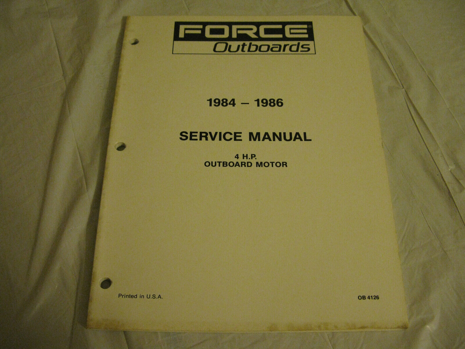 (image for) force 4 hp 1984 1985 1986 outboard service manual - Click Image to Close