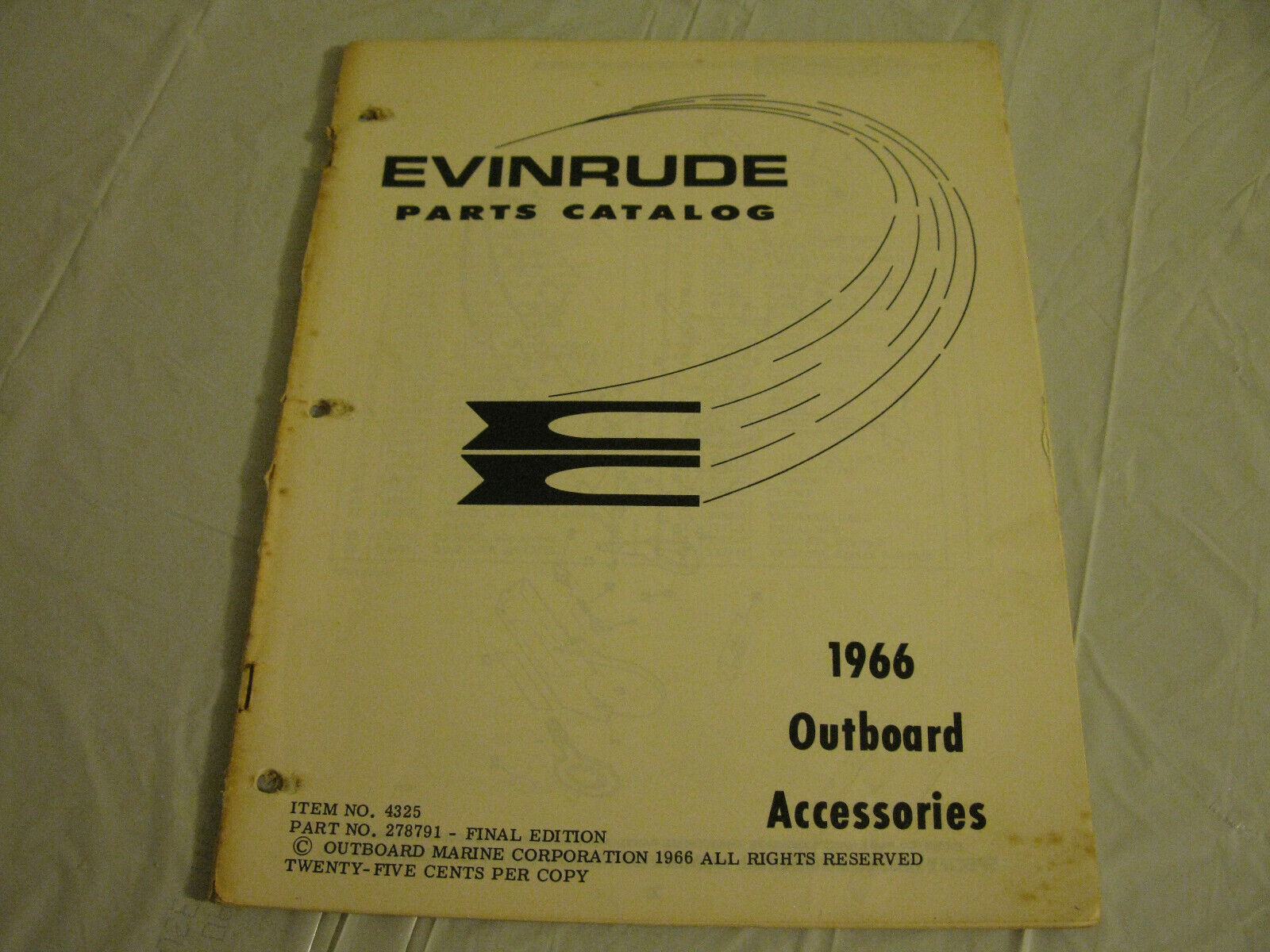 (image for) 1966 evinrude accessories catalog outboard - Click Image to Close