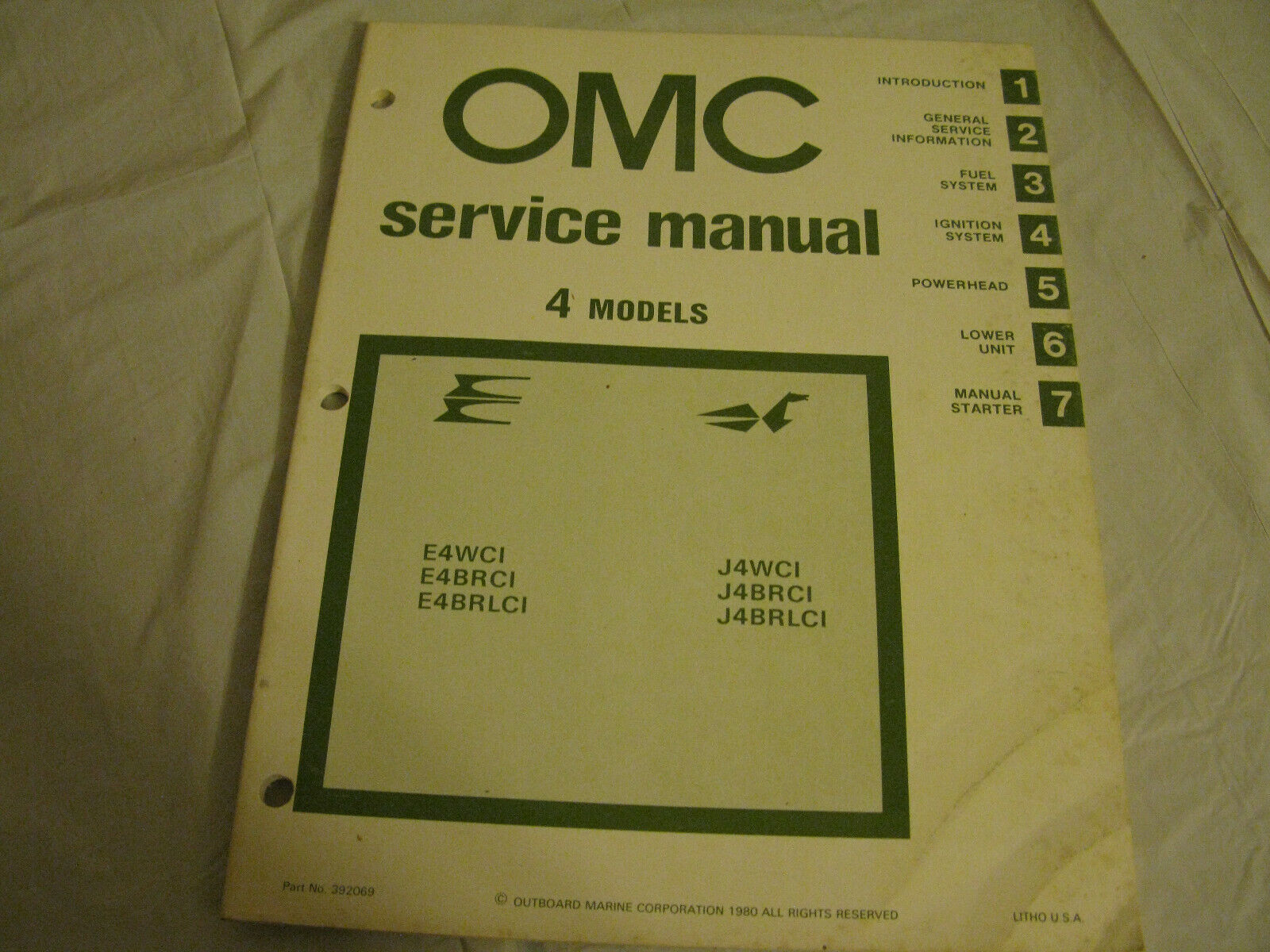 (image for) omc 4 hp johnson evinrude outboard service manual - Click Image to Close