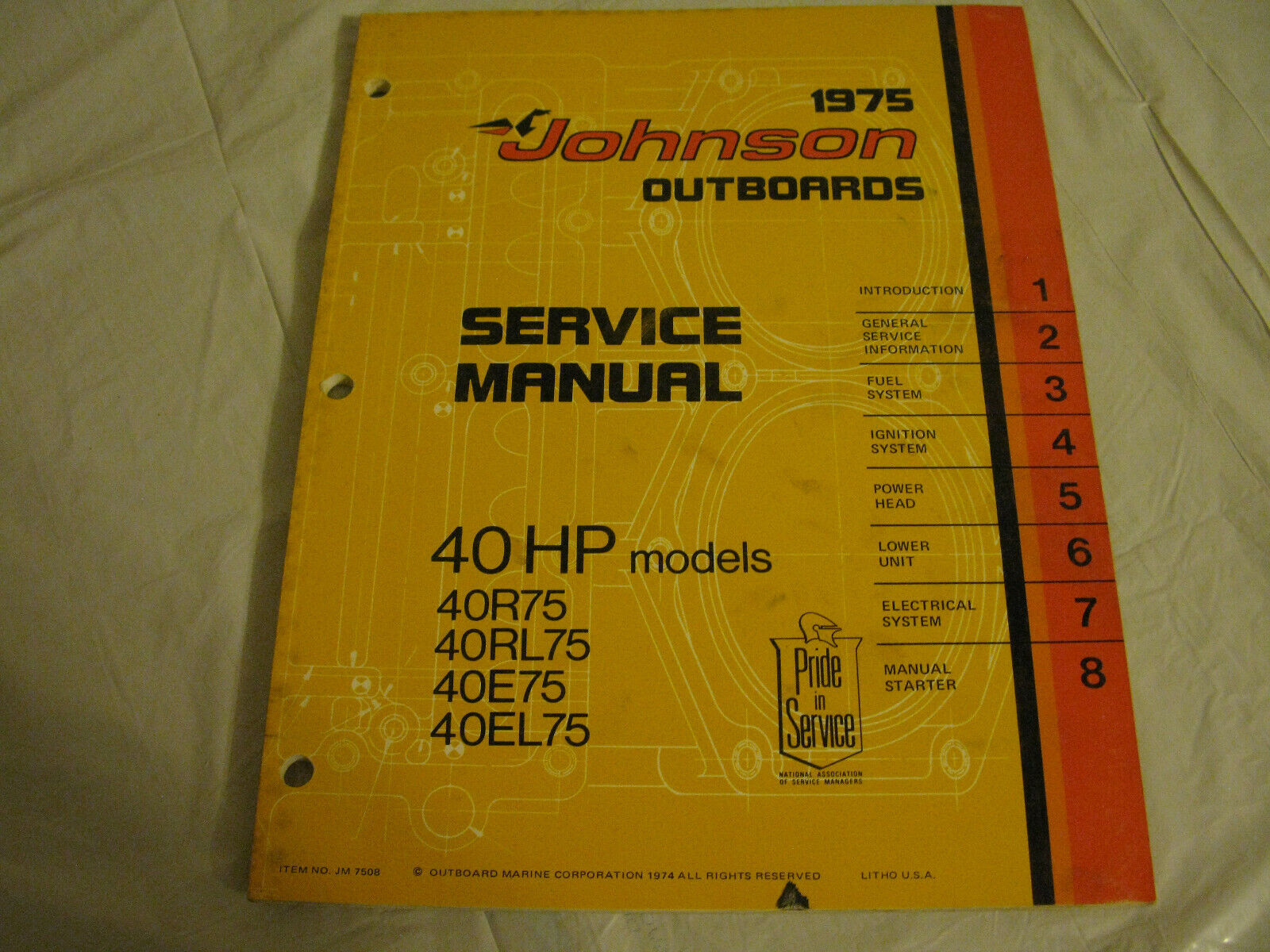 (image for) 1975 johnson 40 hp outboard service manual - Click Image to Close