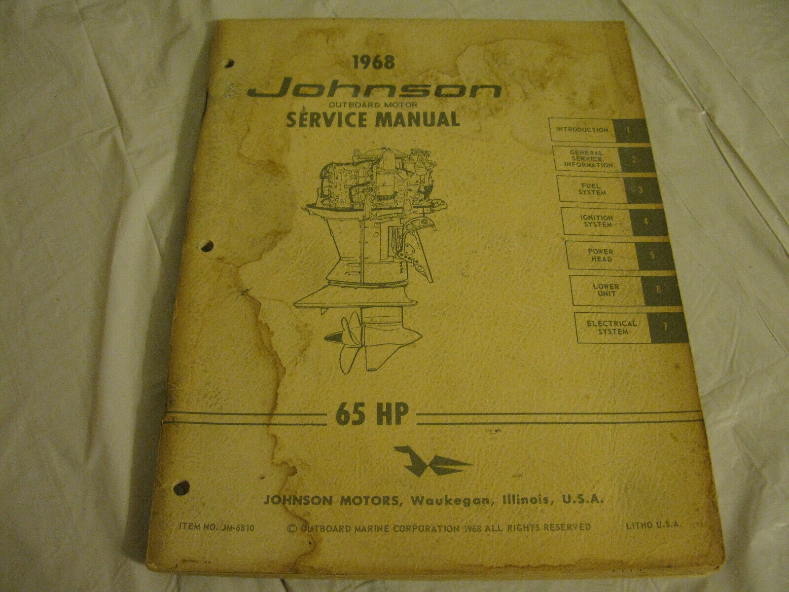 (image for) 1958 johnson 65 hp outboard service manual - Click Image to Close