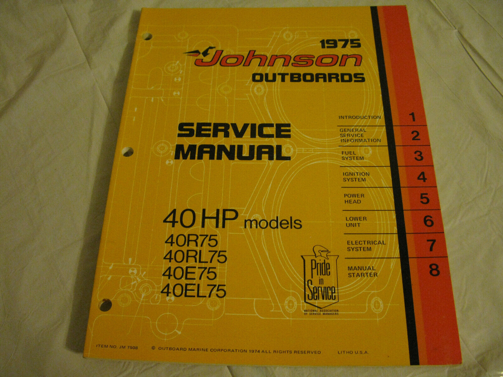 (image for) 1975 johnson 40 hp outboard service manual - Click Image to Close