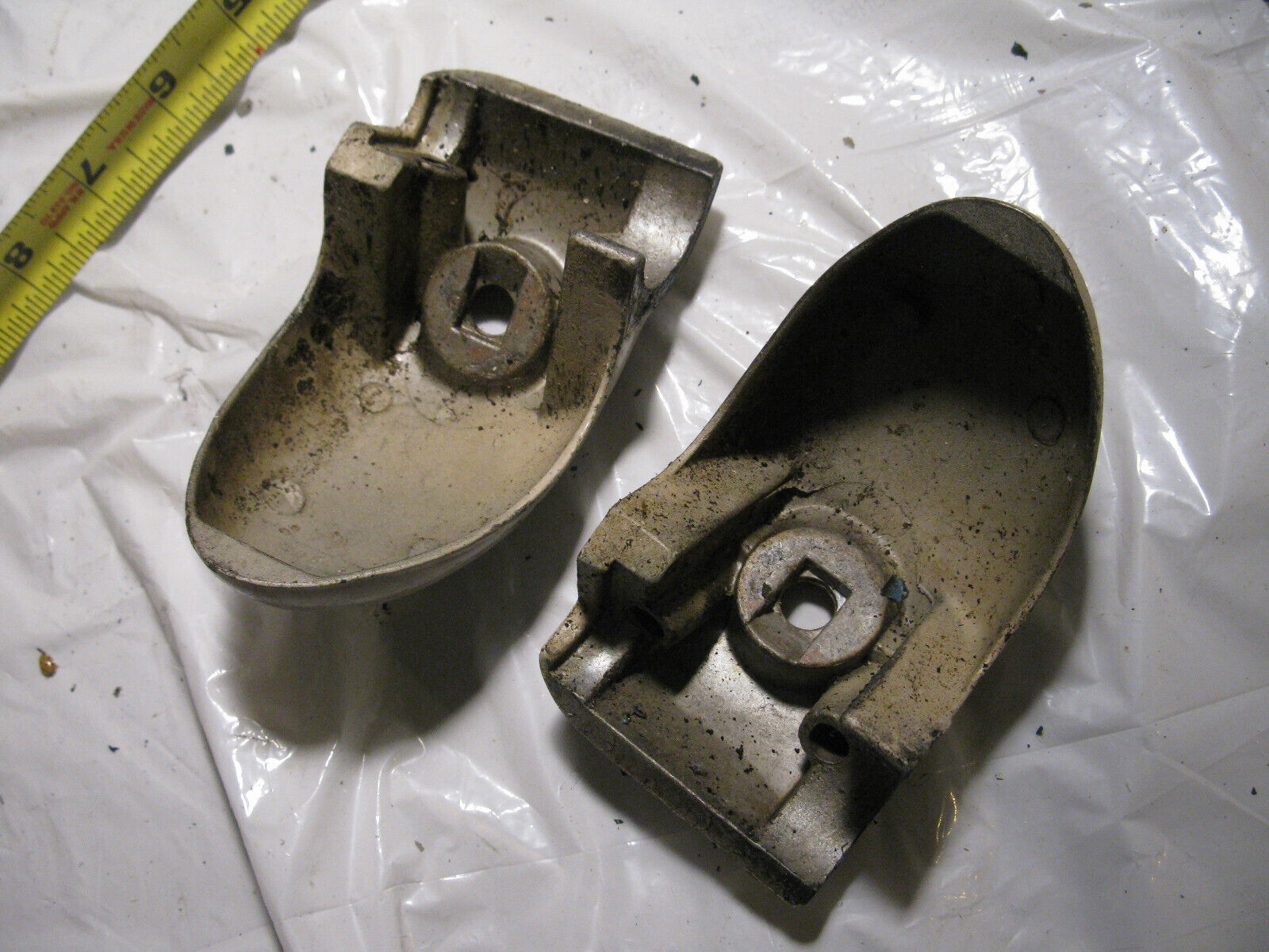 (image for) 1960s Johnson QD-23 outboard bracket mount cast aluminum - Click Image to Close