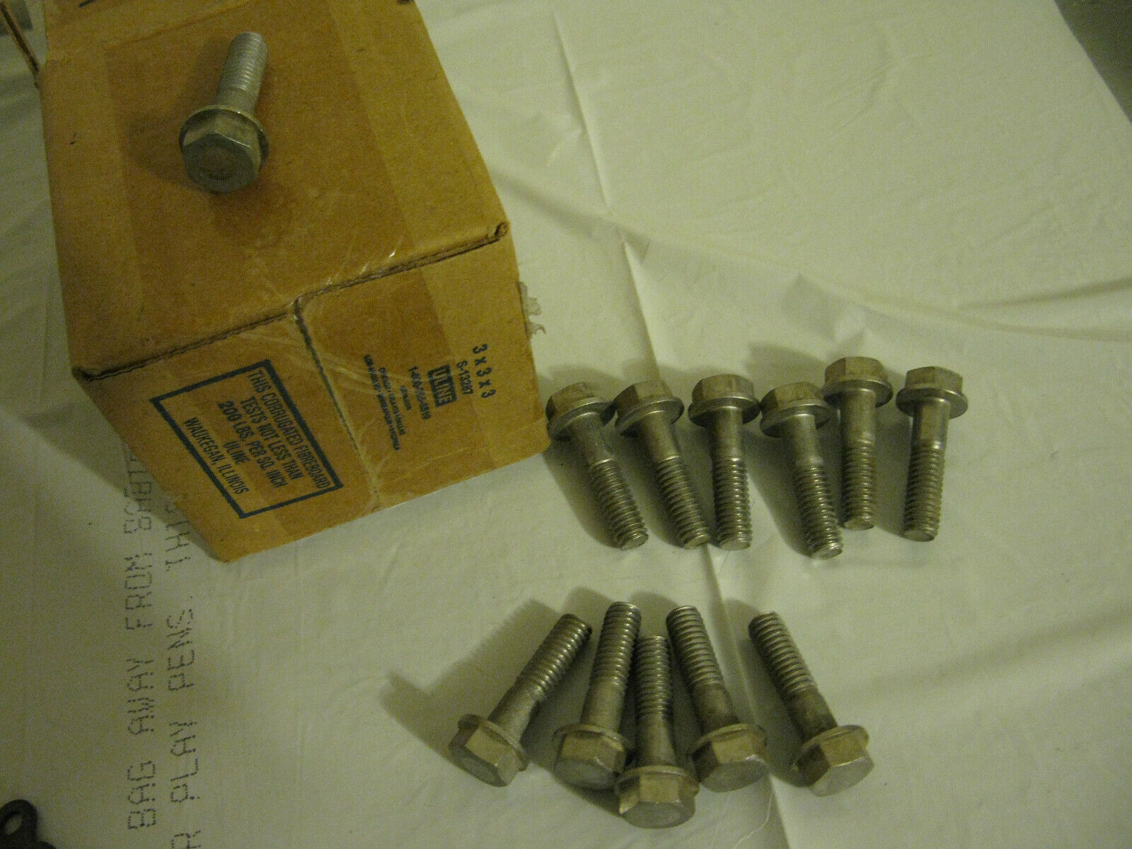 (image for) 6 bolts omc 309244 bolt johnson evinrude - Click Image to Close