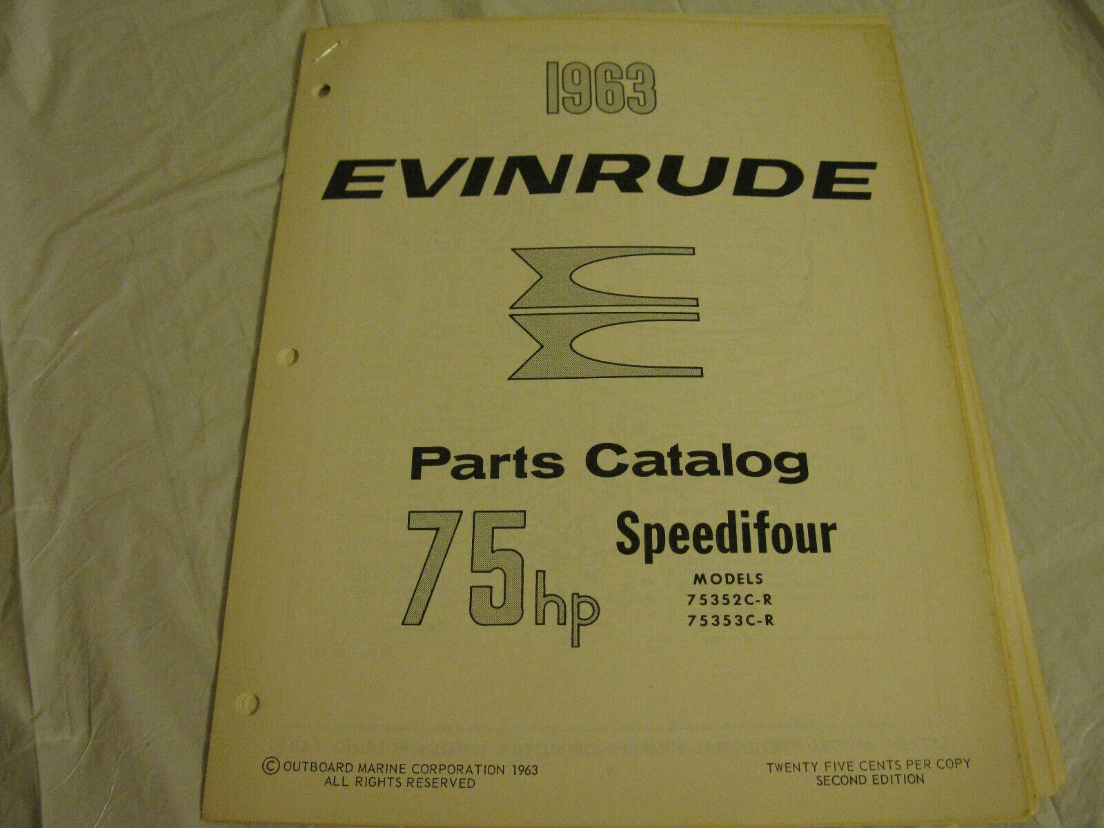 (image for) evinrude 1963 75 hp parts catalog - Click Image to Close