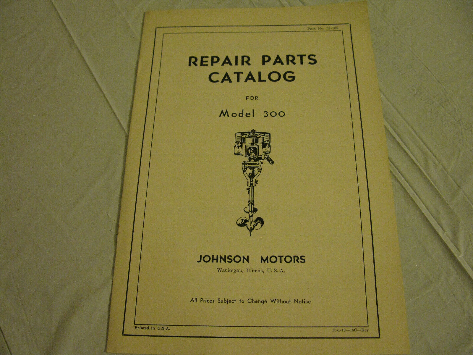 (image for) Johnson Model 300 parts catalog - Click Image to Close