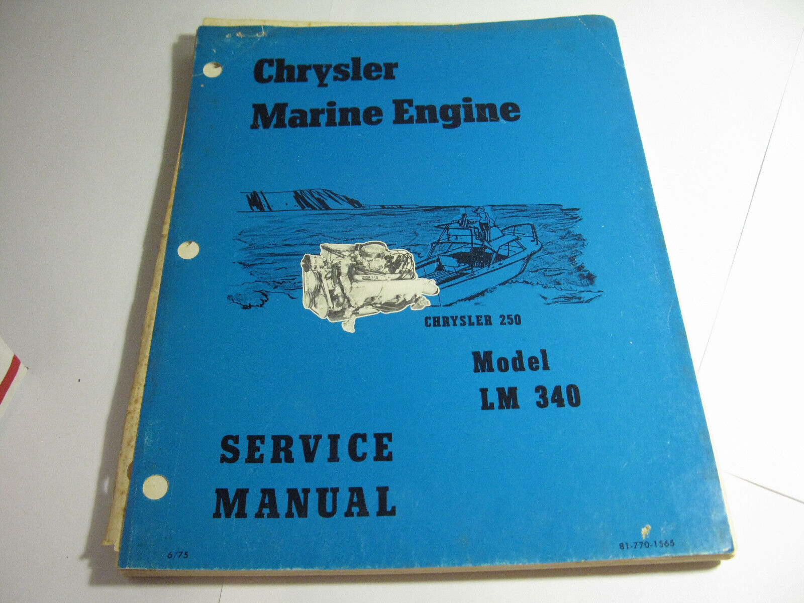 (image for) Chrysler Model LM340 Mechanics service manual stern - Click Image to Close