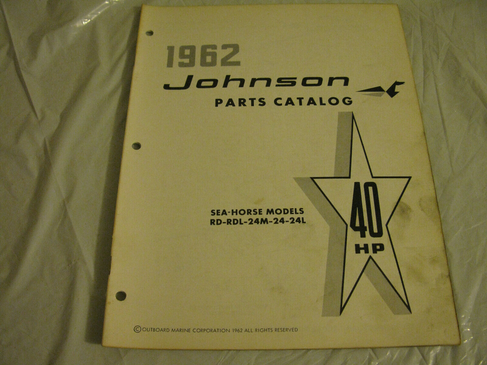 (image for) 1962 johnson rd-24m rd24l outboard parts catalog - Click Image to Close