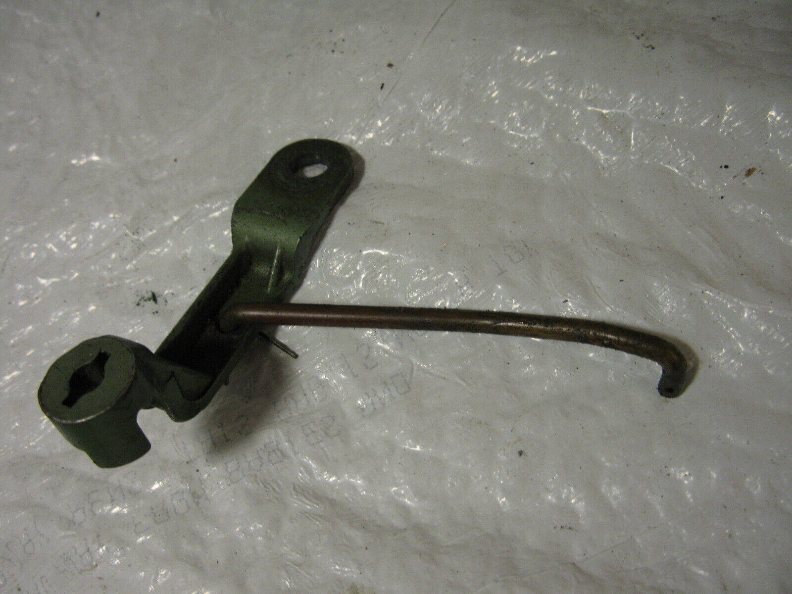 (image for) control lever rod 1950s green Johnson QD-14 outboard 10 hp - Click Image to Close