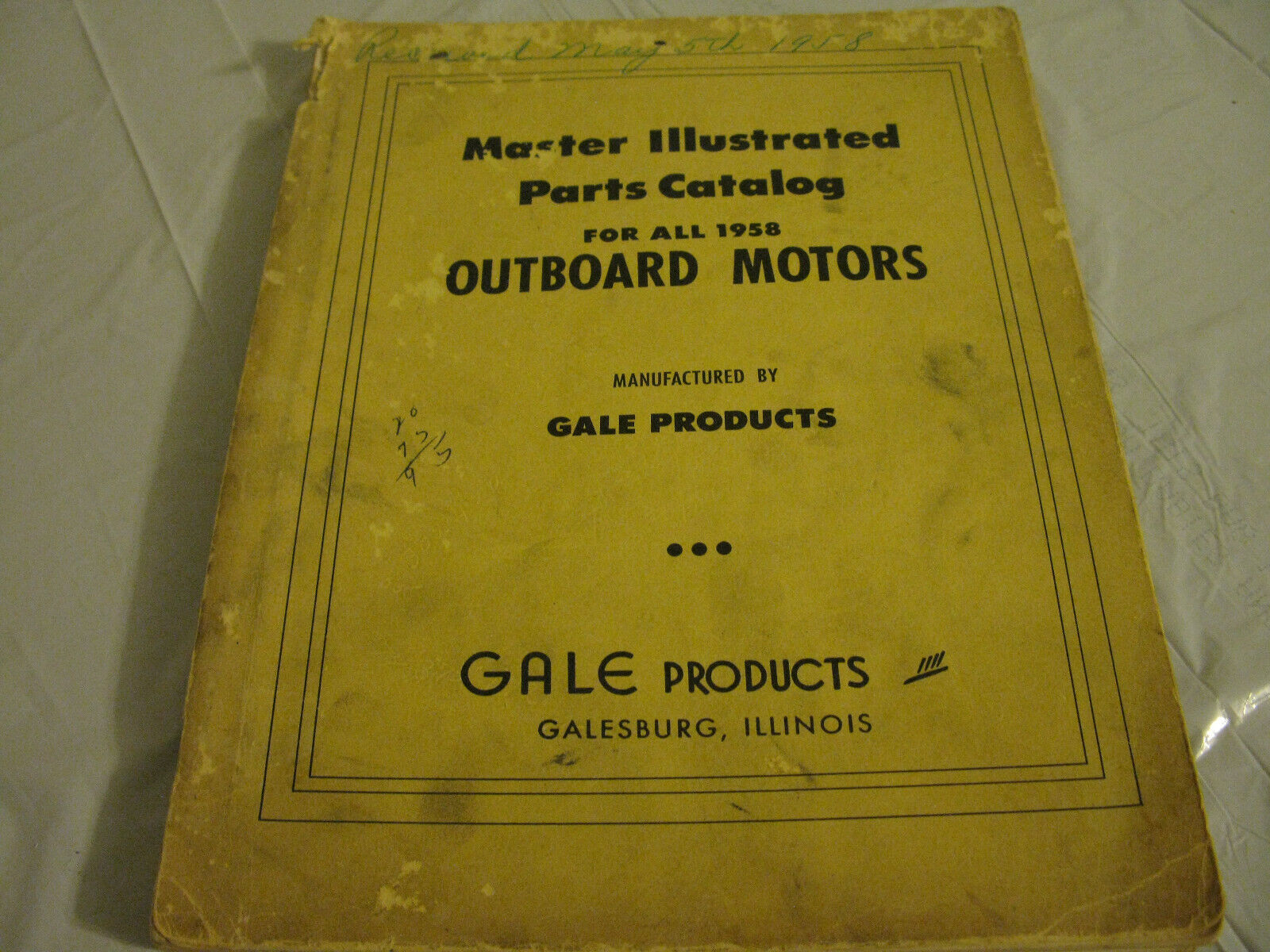 (image for) Revised may 1958 Gale outboard parts catalog - Click Image to Close