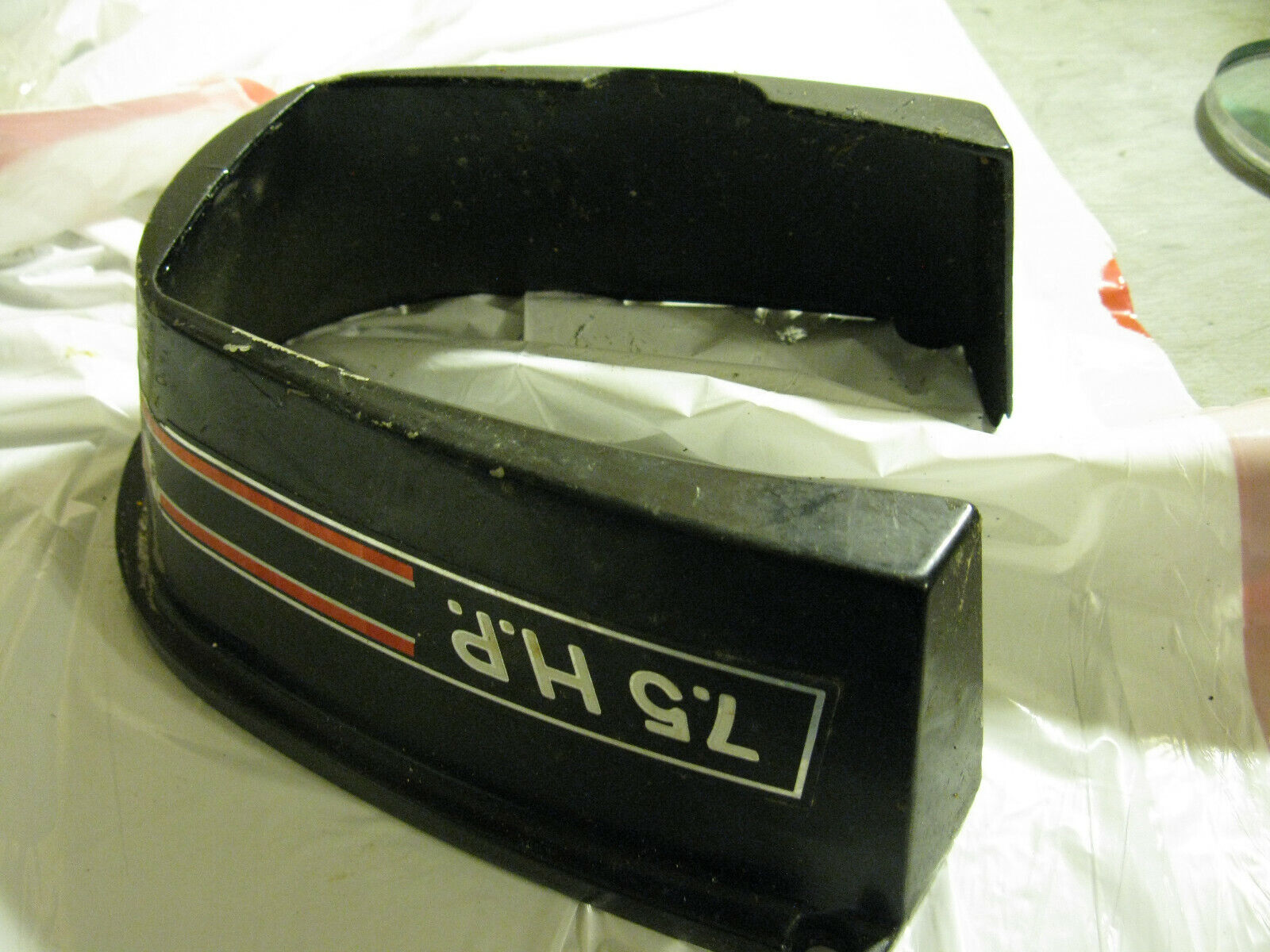 (image for) lower cowl red band mercury 7.5 hp outboard motor - Click Image to Close