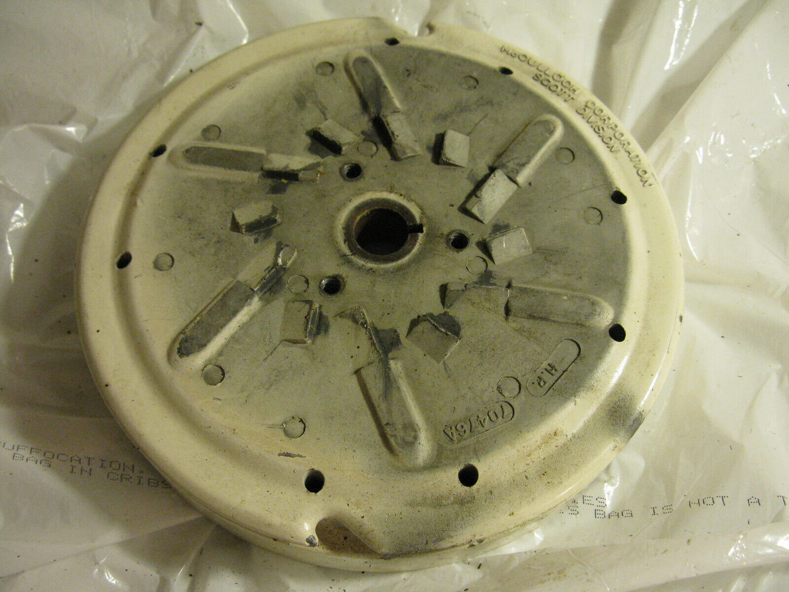 (image for) flywheel Mcculloch 7.5 hp 574-60100 outboard motor parts - Click Image to Close