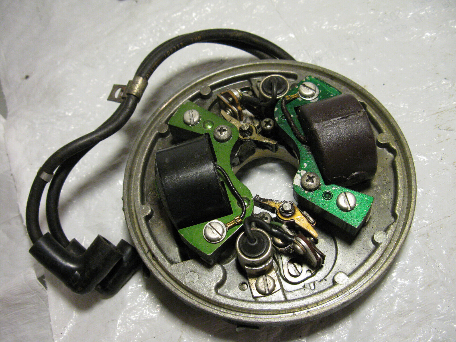 (image for) ignition plate Johnson 6R72D outboard 6 hp 6r72 - Click Image to Close