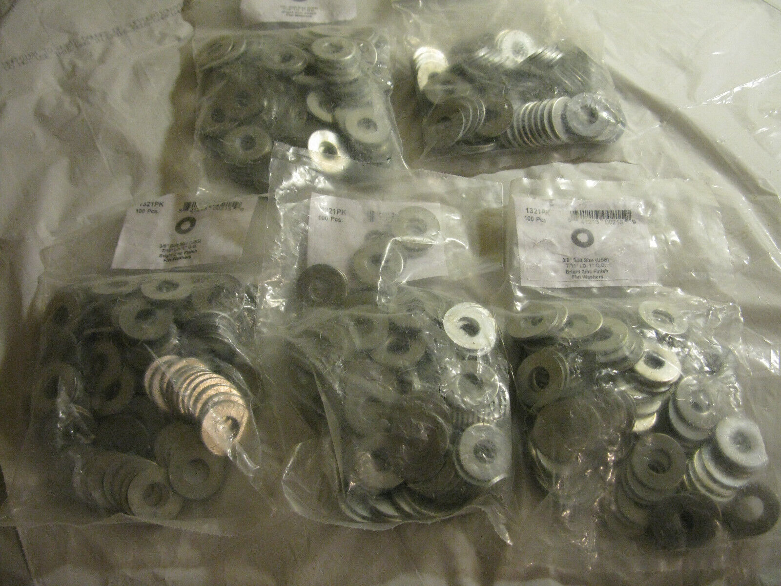 (image for) 500 3/8" washers 1" od .44 ID - Click Image to Close