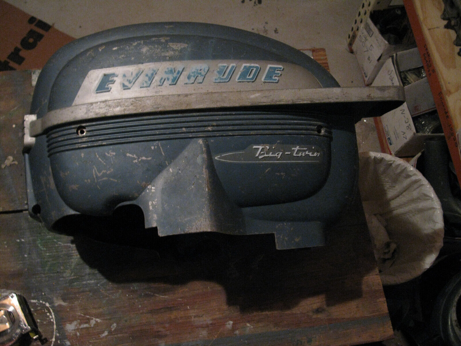 (image for) 203024 1950s Evinrude Bigtwin Big Twin hood cowl - Click Image to Close