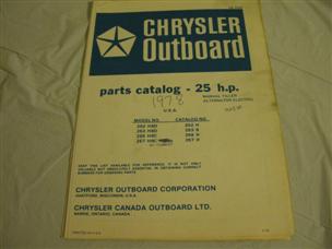 (image for) blue 1978-2 chrysler 25 hp outboard parts catalog