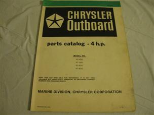 (image for) green chrysler 4 hp outboard parts catalog