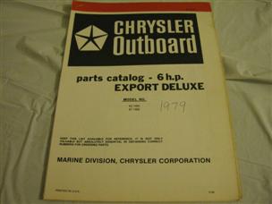 (image for) red band 1979 chrysler 6 hp exportdeluxe2 outboard parts catalog