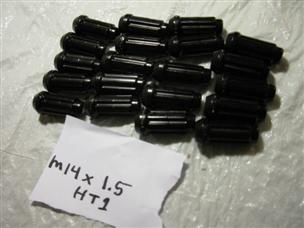 (image for) lot of 20 M14x1.5 mm HT1 lug steel black lug nut nuts